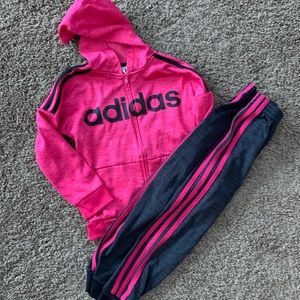 Adidas Little Girls Jogger Outfit